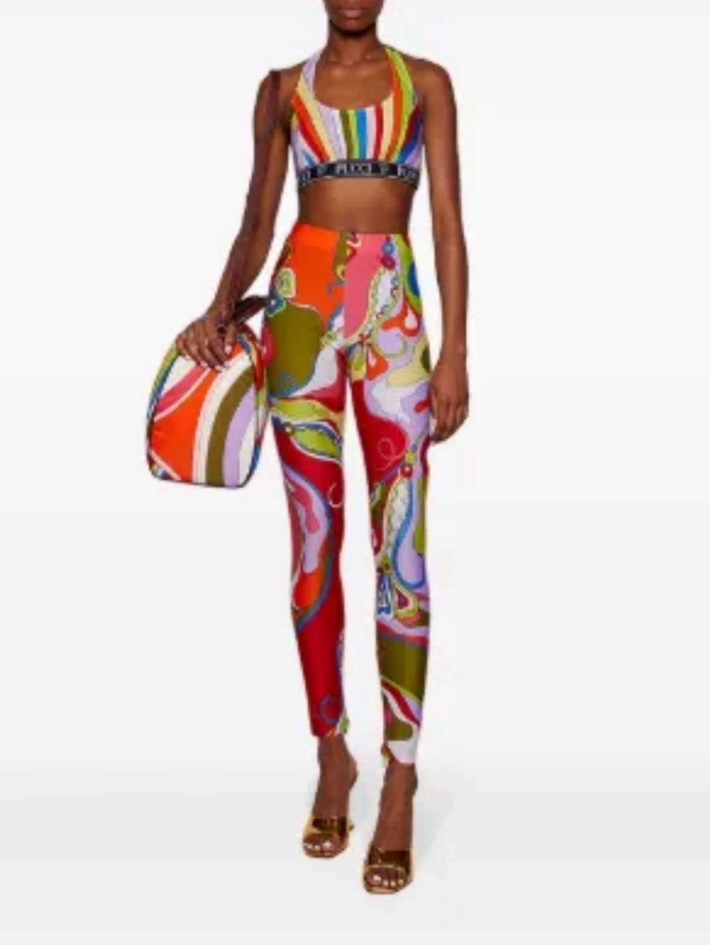 Pucci Inspired Colorful Psychedelic Leggings Set